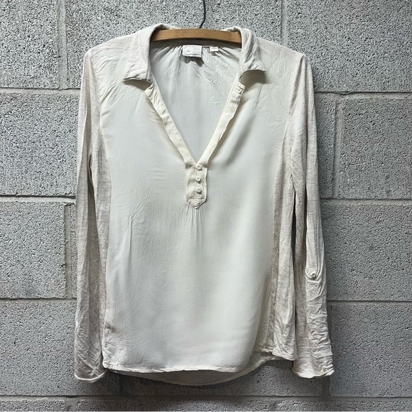 Anthropologie Tops - Anthropologie 9-H15 Ivory Blouse